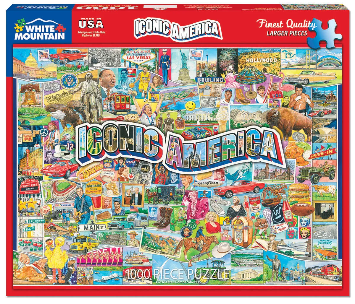 Iconic America (1552pz) – 1000 Piece Jigsaw Puzzle