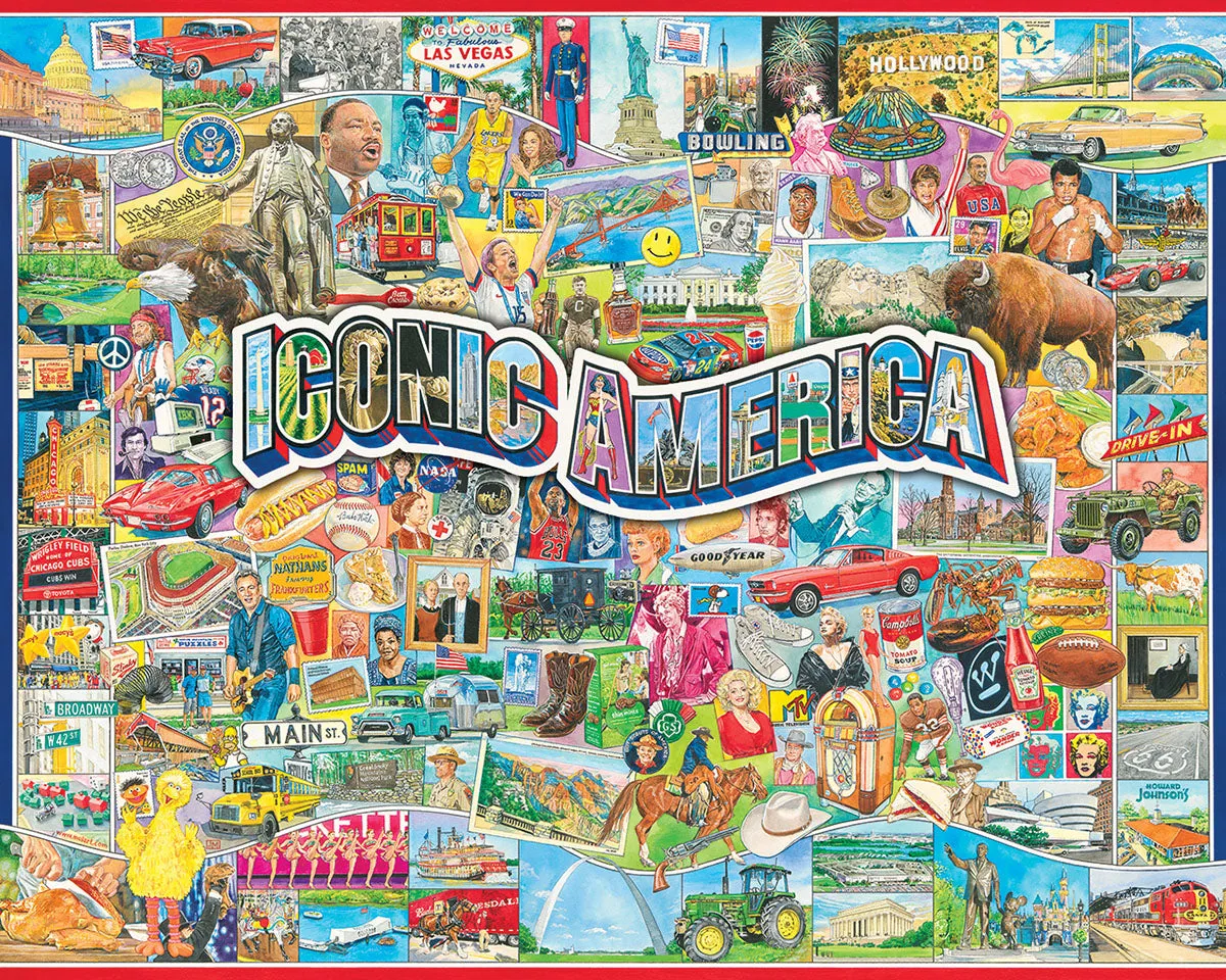 Iconic America (1552pz) – 1000 Piece Jigsaw Puzzle