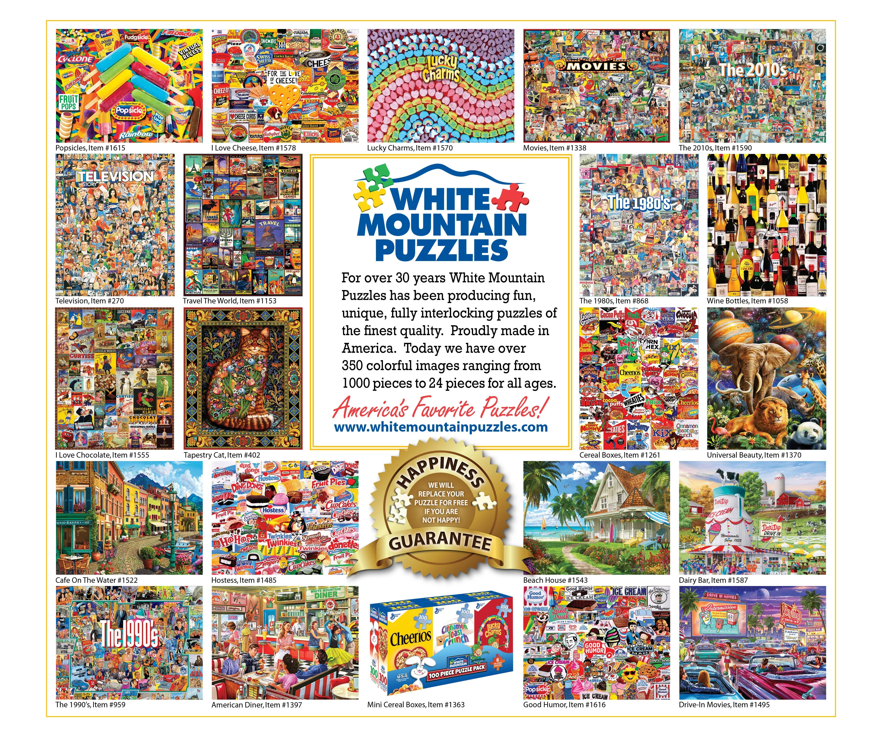 Iconic America (1552pz) – 1000 Piece Jigsaw Puzzle