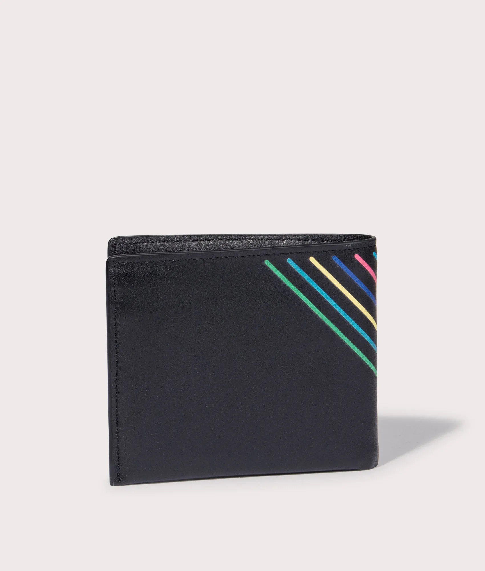 Leather 'Sports Stripe' Billfold Wallet