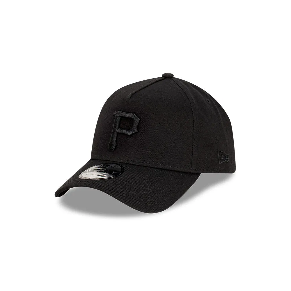 New Era 9Forty A-Frame MLB Black On Black Pittsburgh Pirates