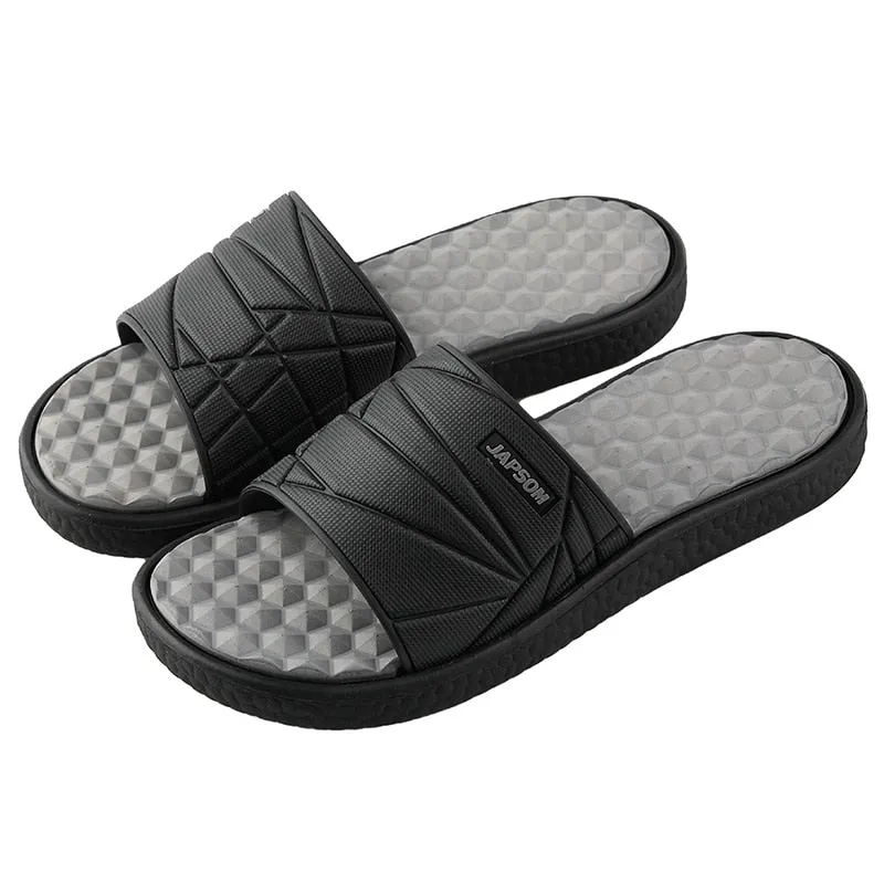 Open Toe Textured Slides