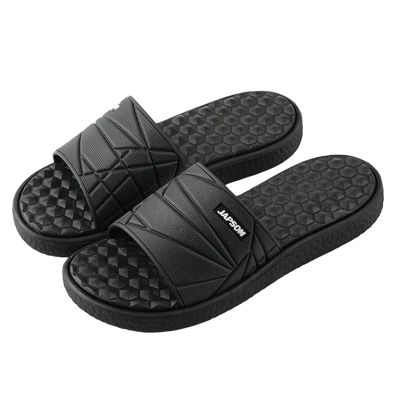 Open Toe Textured Slides
