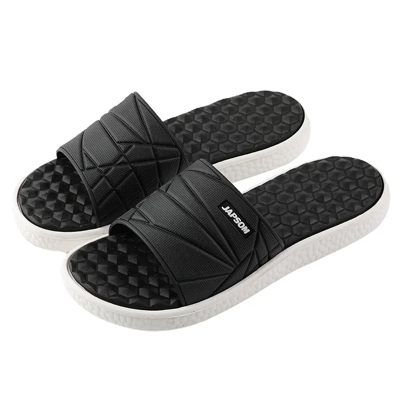 Open Toe Textured Slides