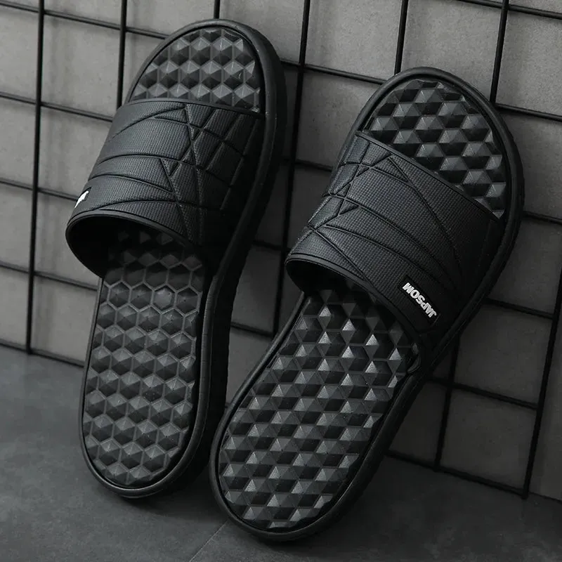 Open Toe Textured Slides