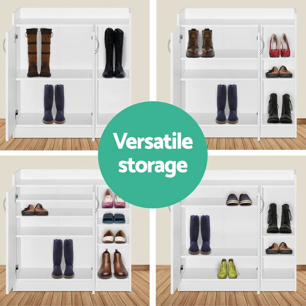 Shoe Cabinet 2-Door, White