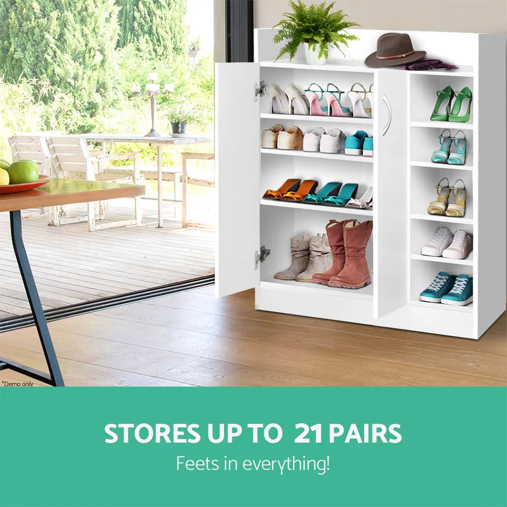 Shoe Cabinet 2-Door, White