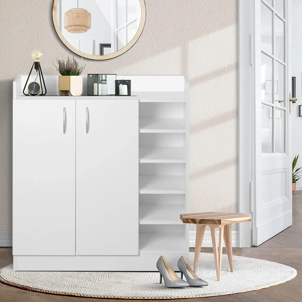 Shoe Cabinet 2-Door, White