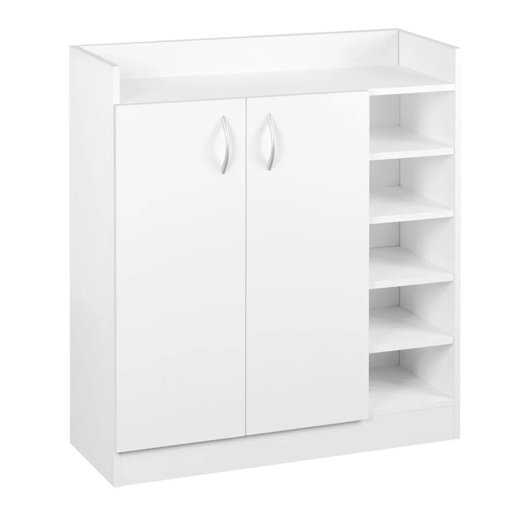 Shoe Cabinet 2-Door, White