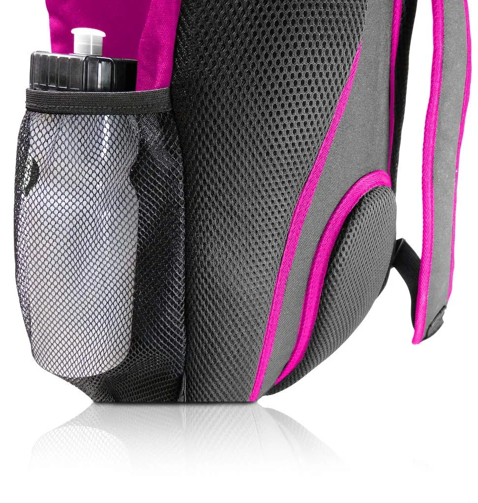 Soccer Backpack with Ball Holder Compartment - | Bag Fits All Soccer Equipment & Gym Gear (Pink)