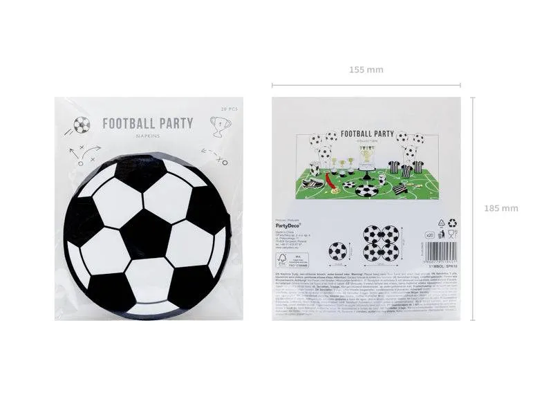 Soccer Ball Party Napkins - 20pk S9179